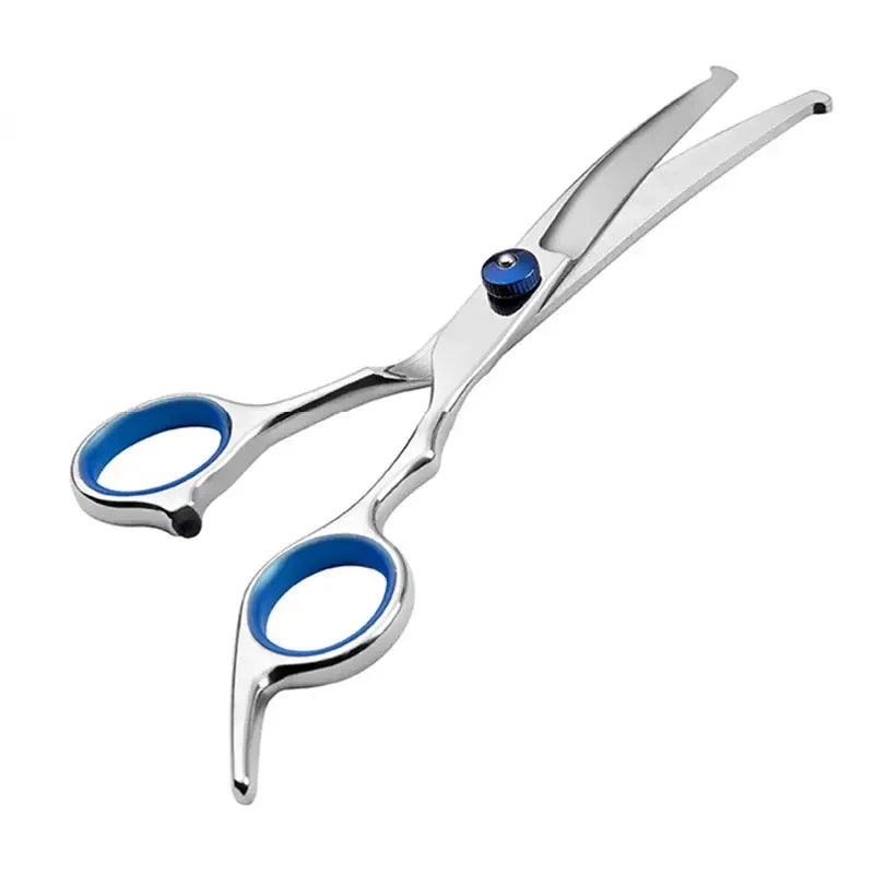 Premium Pet Grooming Scissors Safety Round Tip, Scissors Portable Stainless Steel Shears For Dogs & Cats Pets Shears Supplies