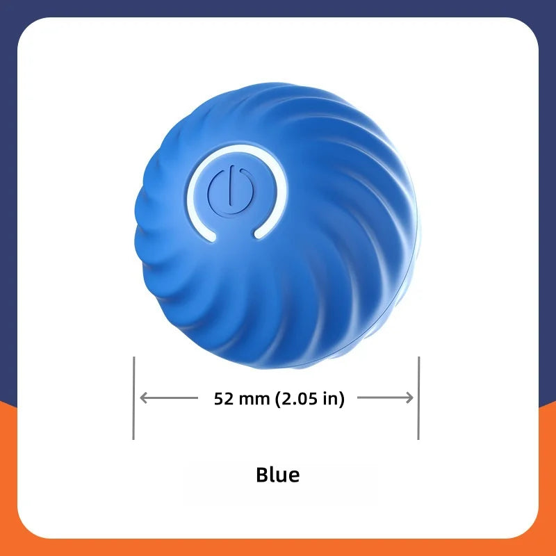 Rechargeable Smart Pet Toy Ball Electric Automatic Rolling Bouncing Ball Indoor Self Play Boredom Relief Interactive Game For Cat Dog