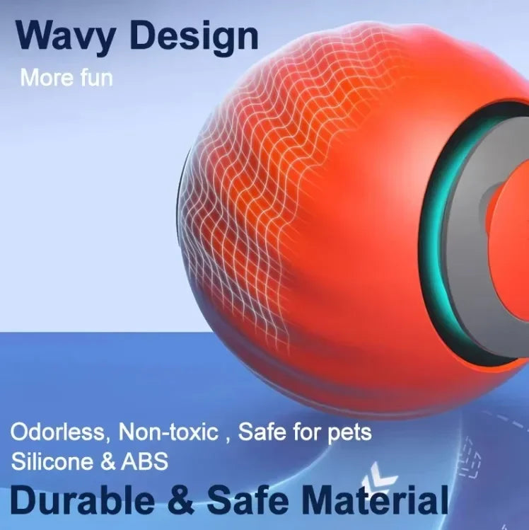 Automatic Cat Toys Ball Smart Cat Toys Two Speed Adjustment Speedy Tail Cat Toy with Replacement Tail Cat Interactive Ball Toys