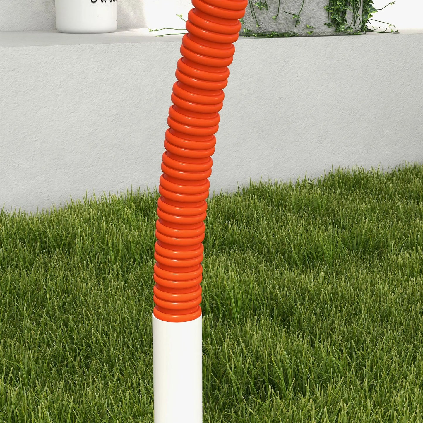 For Dog Agility Kit Pet Obstacle Course Training Equipment Outdoor with Weave Poles, Carry Bag, Orange