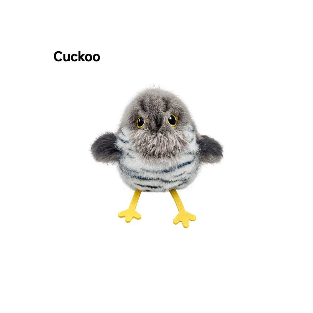 Cat Toys Flapping Bird (No Flying), Lifelike Sandpiper Chirp Tweet, Rechargeable Touch Activated Kitten Toy Interactive Cat