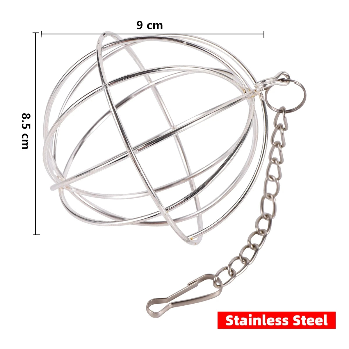 Small Pets Grass Ball Holder Stainless Steel/Plastic Rabbit Guinea Pig Dutch Pig Grass Rack Ball Can Be Hung On a Feeding Rack