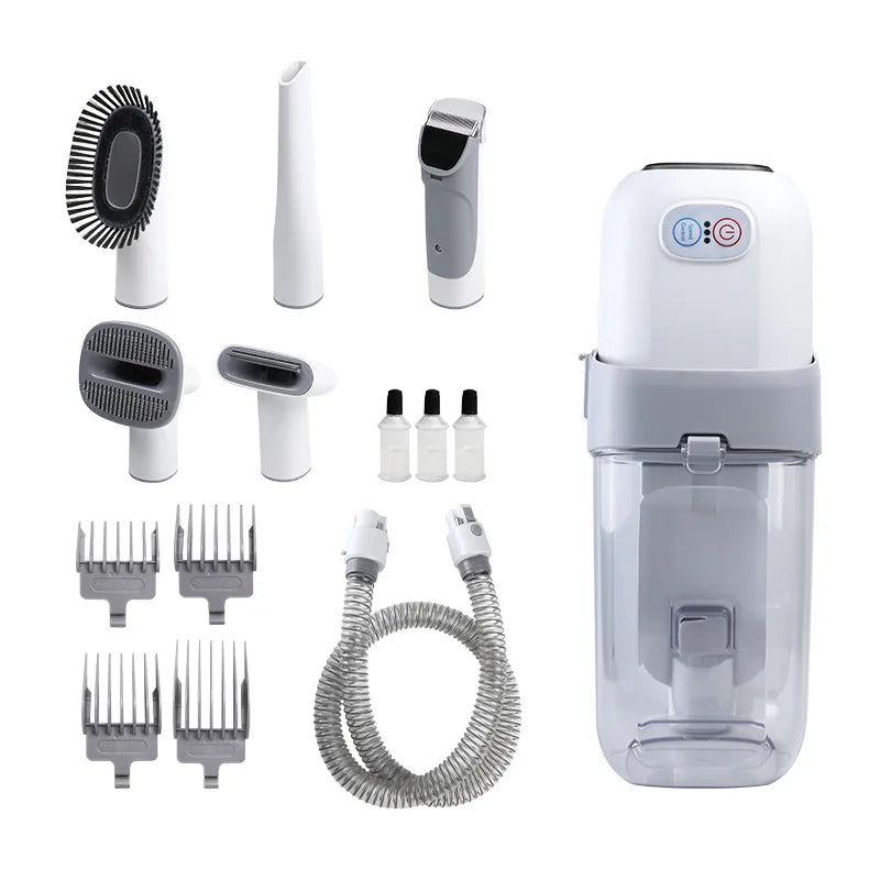 5 in 1 Powerful Suction Electric Pet Grooming Set Cat Dog Hair Brushes Trimmer Remover Cleaner Vacuum