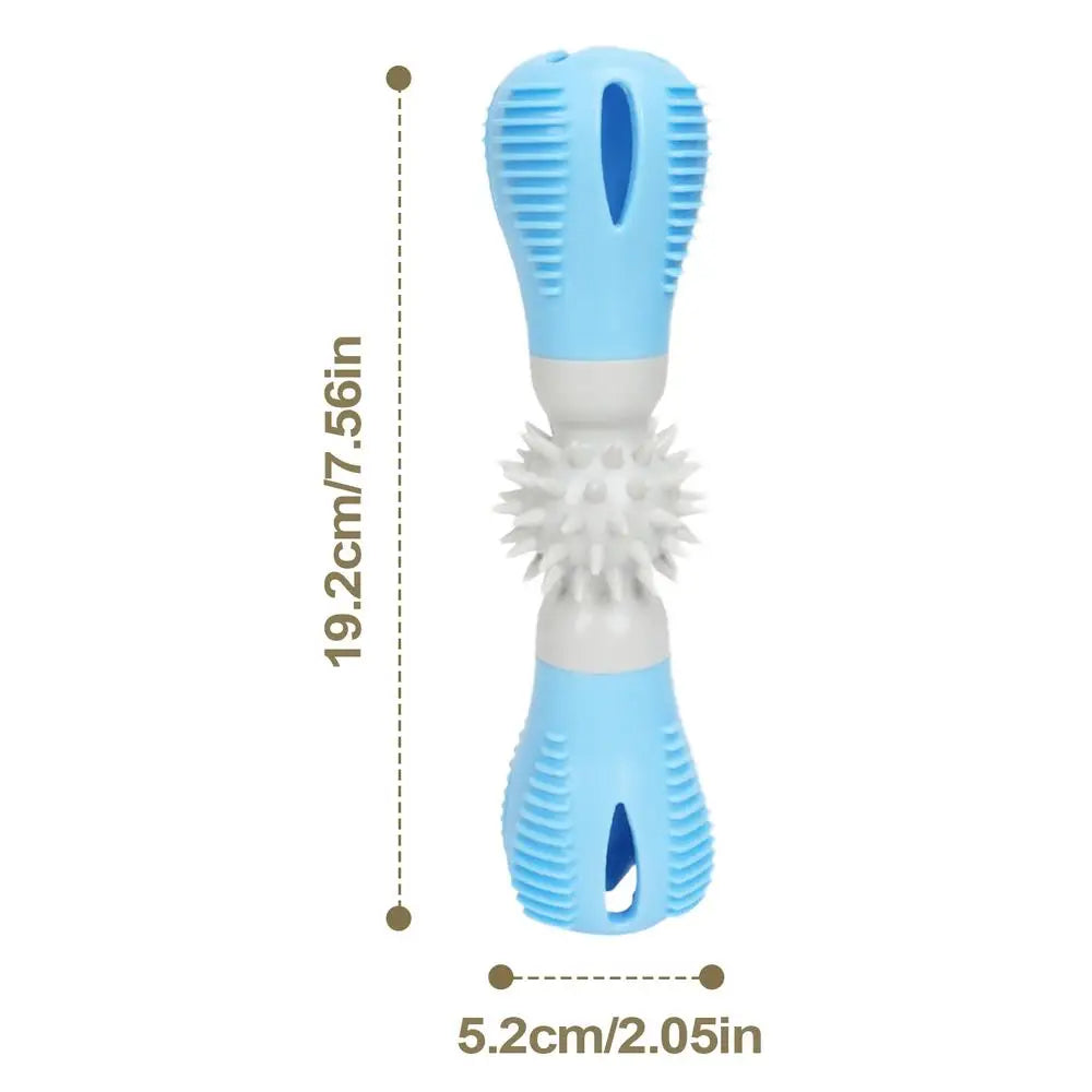 Dog Teeth Cleaning Toy Puppy Chewing Toy For Teething Interactive Rubber Chew Toys For Dogs Tough Dog Toothbrush Stick For Play