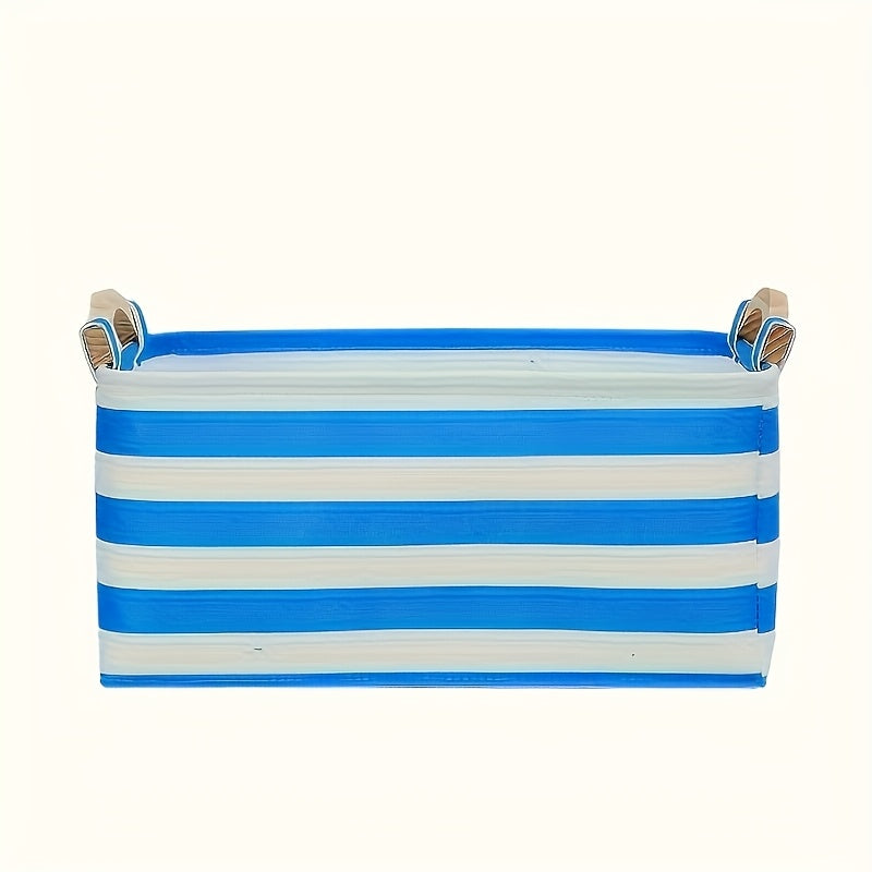 Blue Pet Toy Box Storage Basket Organizer for Dog Toys - a Great Way to Organize Pet Toys., Storage Trunks for Home Organization