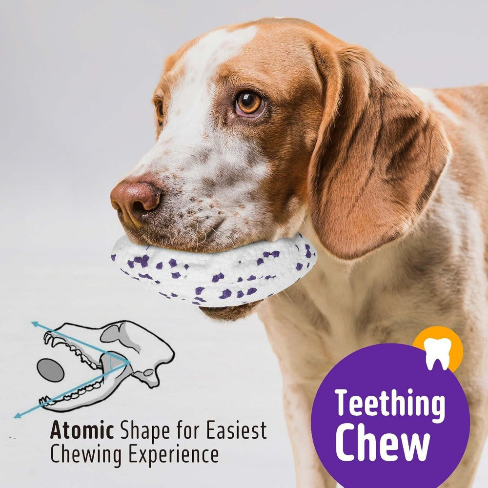 Pack of 3 5.3'' Dog Toys Tennis Balls, Dog Chew Toy, Dog Balls Upgraded Durable Tennis Ball for Chewers, More Biting-Proof Teething Balls Dog Chew Toys for Large Medium Small Dog and Puppies, for Playing in The Pool or Seasid