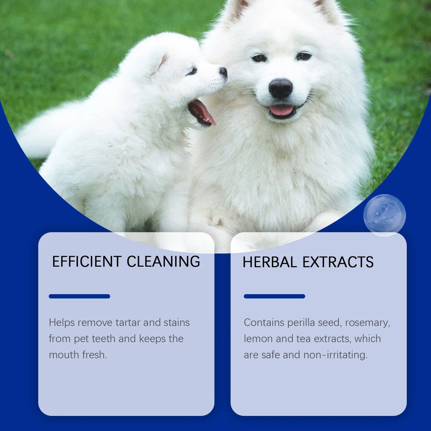 Yegbong 80g Dog Teeth Cleaning Powder Dental Whiten Tartar Eliminate Fresh Breath Pet Oral Hygiene Care Brighten Teeth Powder