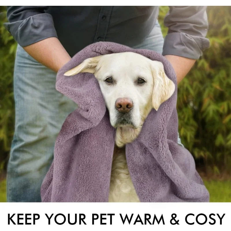 Premium Pet Drying Towel - Ultra Absorbent Microfiber Bath Mat for Dogs & Cats, Quick-Dry Design