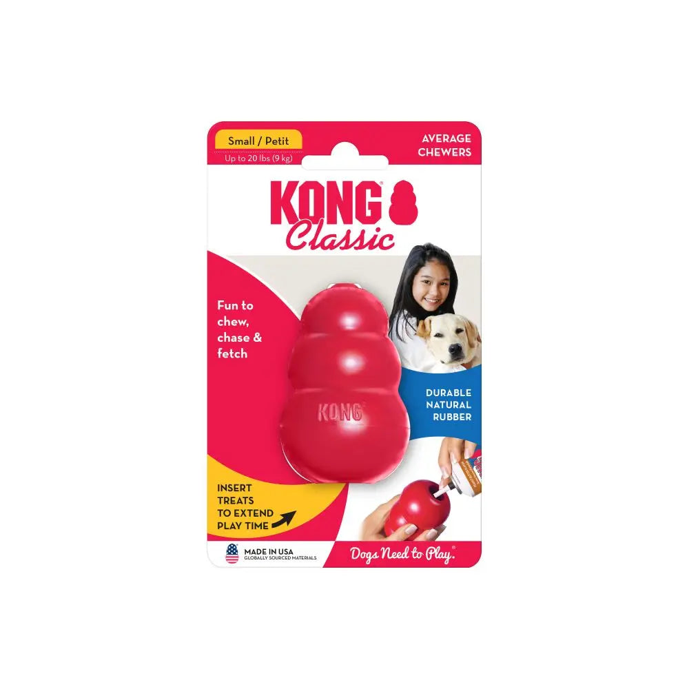 S-Size KONG Dog Chew Toy Classic Collection Up to 20lbs(9kg)