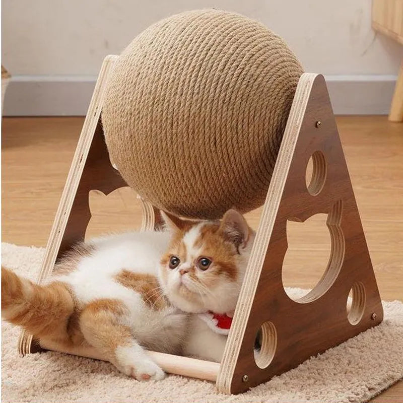 Cat Wheel Cat Shelves Cats Scratcher Excersice Wheel for Cats Climbing Frame Pet Sofa Protector Furniture Pet Scratch Ball Shelf