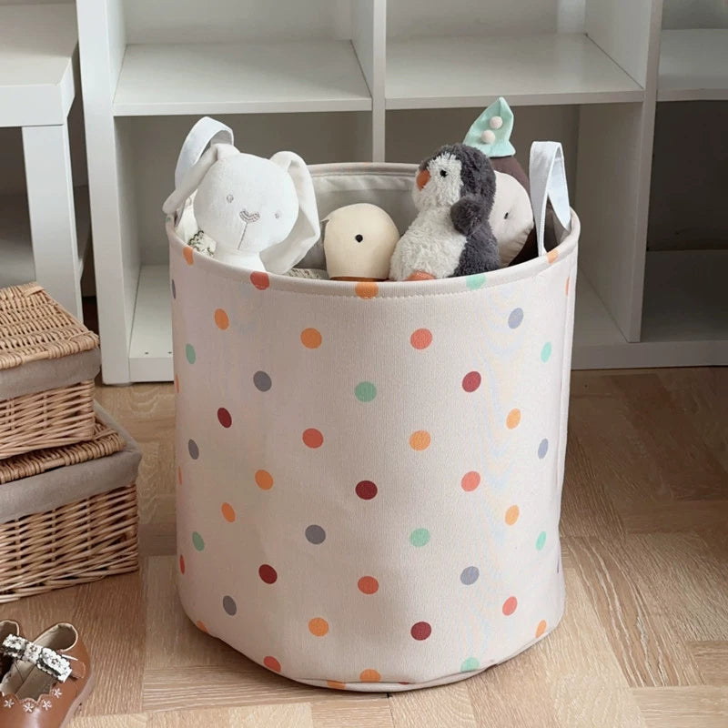 Autumn Twilight Whisper of the Wind Ins Style Children's Plush Toys Storage Bucket Basket Satchel For Home Laundry Bucket Changing Basket