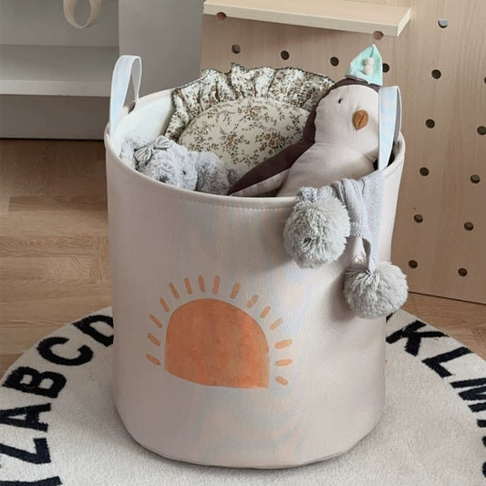 Autumn Twilight Whisper of the Wind Ins Style Children's Plush Toys Storage Bucket Basket Satchel For Home Laundry Bucket Changing Basket