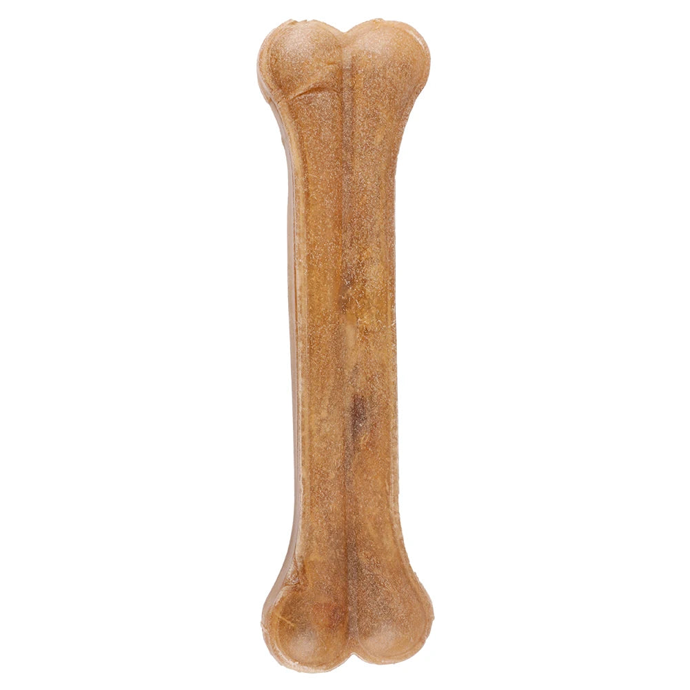 8 Inch Leather Chew Bone Non-Toxic Creative Molar Stick Anti-bite Puppy Teething Toys Indestructible for Small Medium Large Dog