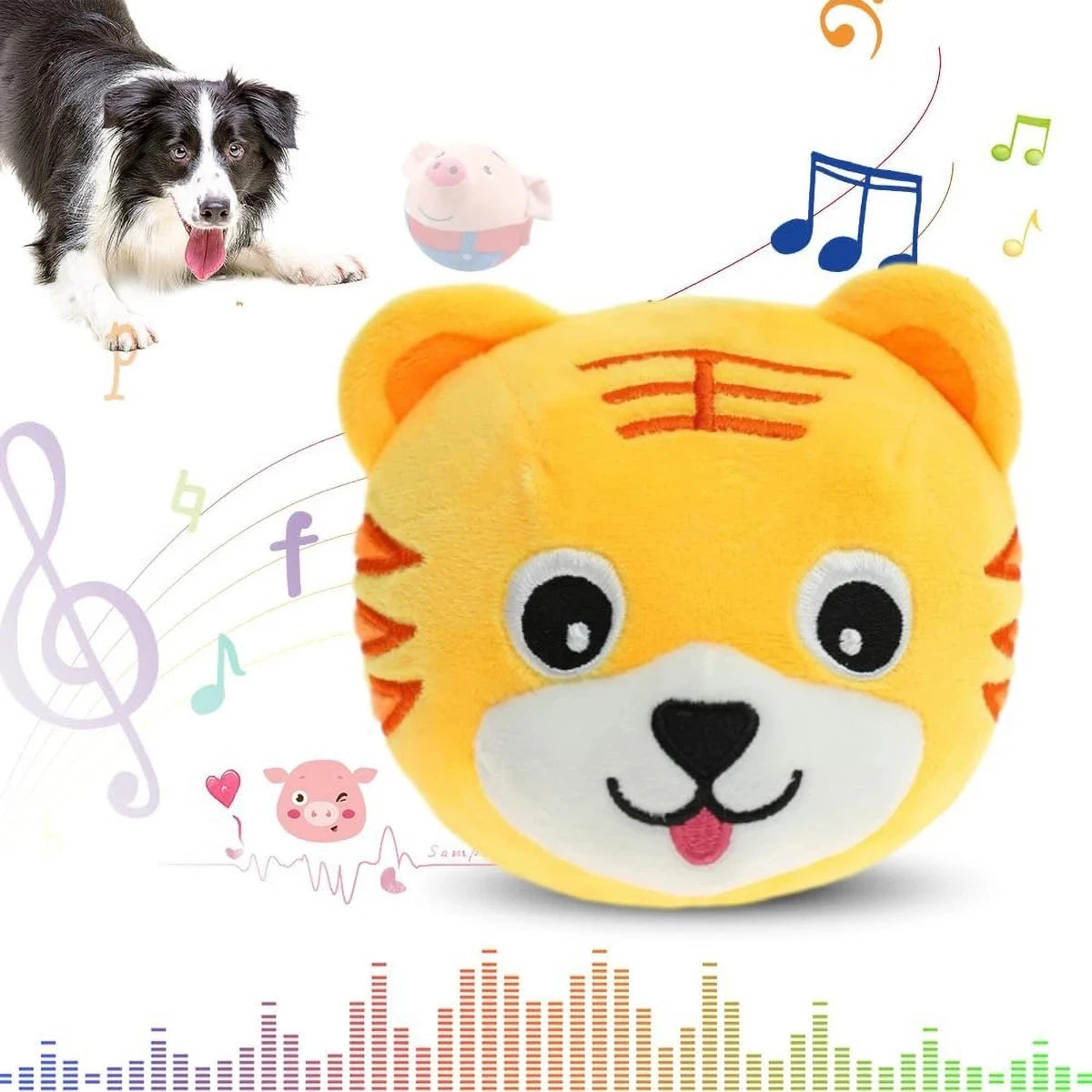 Cute Style Interactive Playing Dog Toy Cartoon Design Safe & Durable Suitable for Puppies & Adult Cats Dogs Toy Indoor Play