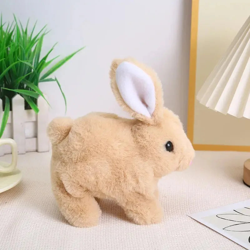Electric Rabbit Doll Plush Simulation Cute Interactive Toy Walking Companion Birthday Gift Creative Interesting Children's Toys