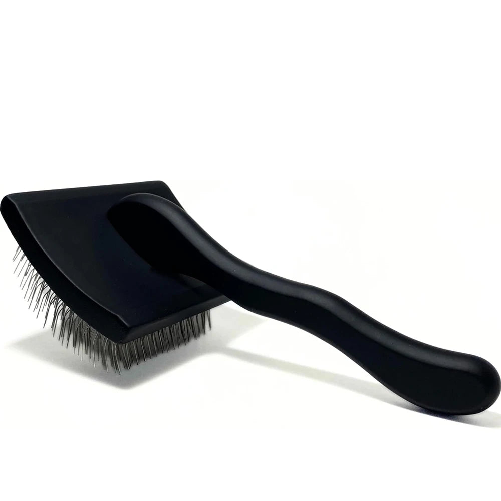 Dog Slicker Brush - Dogs Grooming Brush Especially Designed for Poodles and Doodle Mixes Fluff, Detangle and Demat Dog Comb