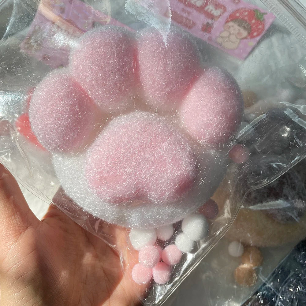 Squeeze Cat Paw Toys Cute Soft Abreact Relief Relax Toys Sticky Decompressing Pinching Cat Paw Stress Relief Squishy Toy Gift