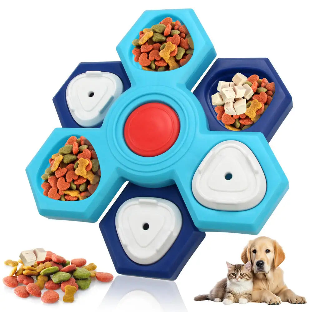 Multi-Layer Rotating Turntable Dog Puzzle Toy, For Small Medium Large Dogs Puppies IQ Training, Pet Educational Toy Supplies
