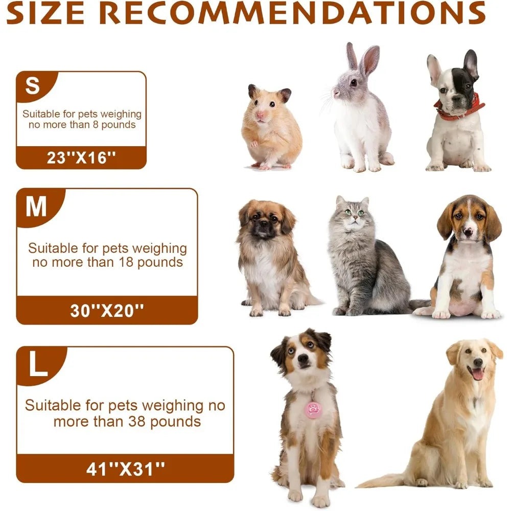 1 Pack 3 Blankets Fluffy Premium Fleece Soft Pet Blanket Flannel Throw for Cat Dog Puppy (Small 23x16'', Paw-White/Pink/Brown)