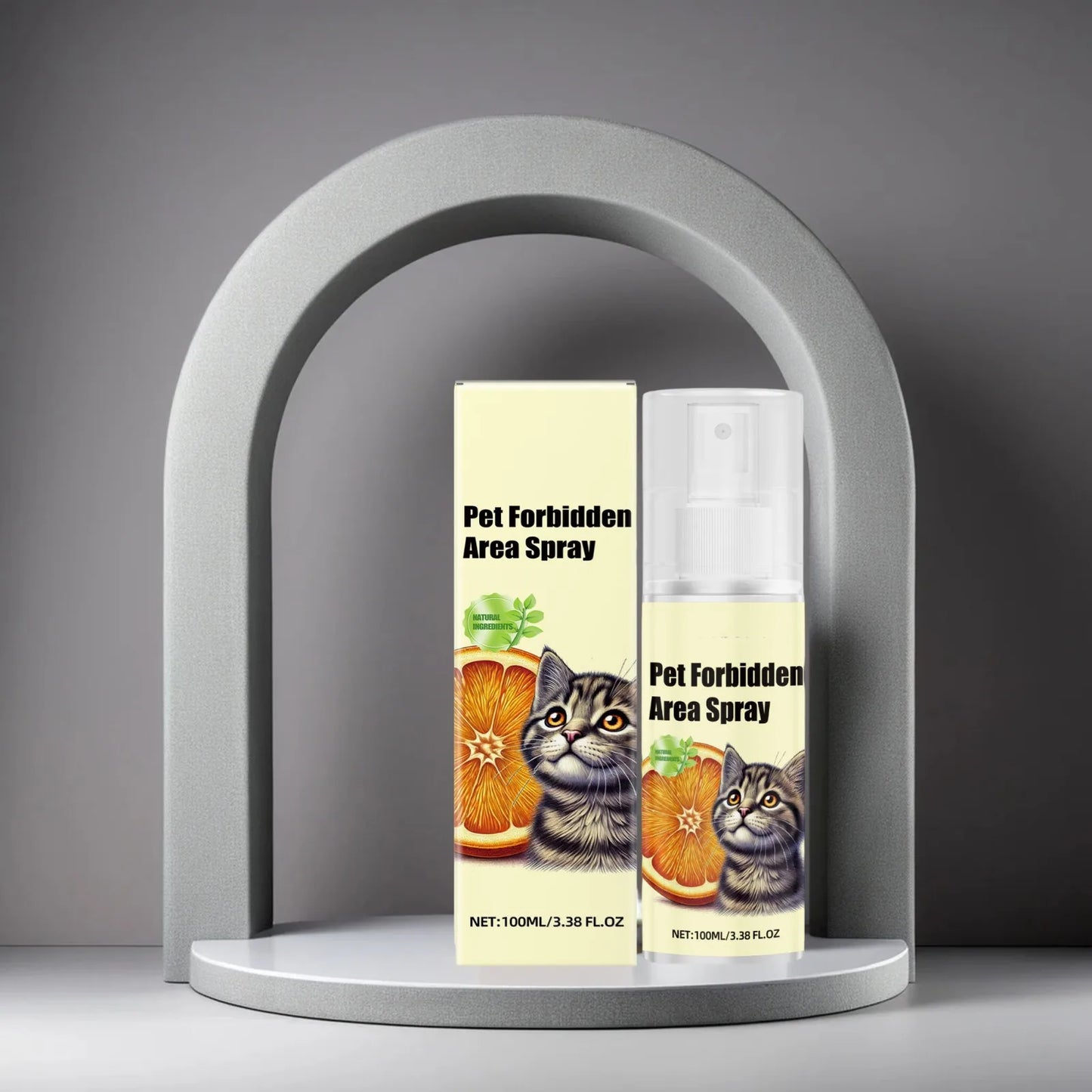 100ML Cat Deterrent Spray, Cat Spray Anti-Scratch For Furniture, Sofas, Curtains, Plants, Non-Alcohol Behavior Training Aid