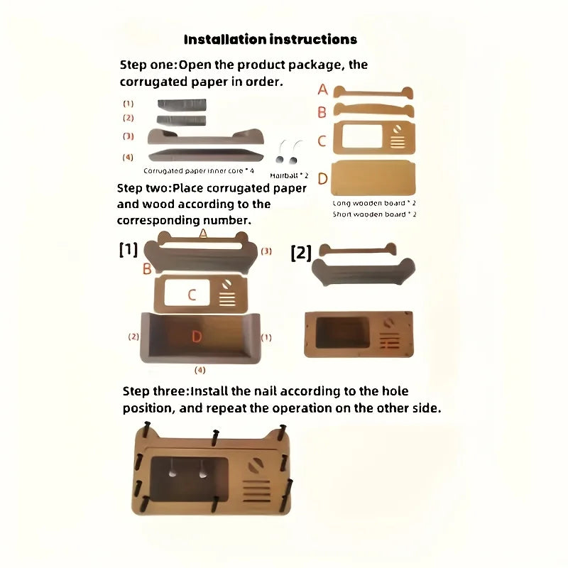 Large Indoor Cat House with Scratching Post, Durable Structure, Suitable for Cats to Rest and Play