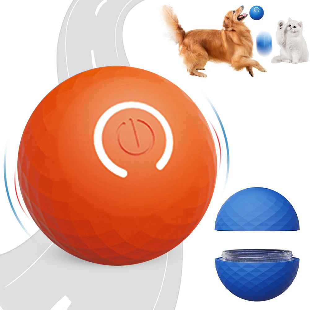 Dog Toy Ball USB Rechargeable Smart Electric Ball Toy  Automatic Rolling Ball Toys for Puppy/Small/Medium Dogs