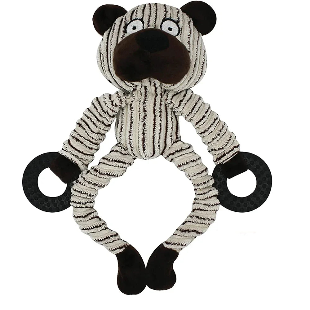 Squeaky Puppy Toys Plush Puppy Chew Toys for Teething Training Dog Toys for Small Dogs Toys for Cute Monkey Interactive Dog Toys
