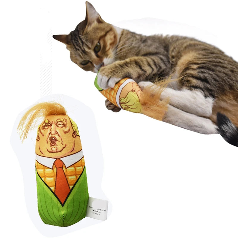 Interactive Cat Toys Feather Cat Toys Funny Design Catnip Filled Cartoon Cat Teething Chew Plush Toy Kitten Toys