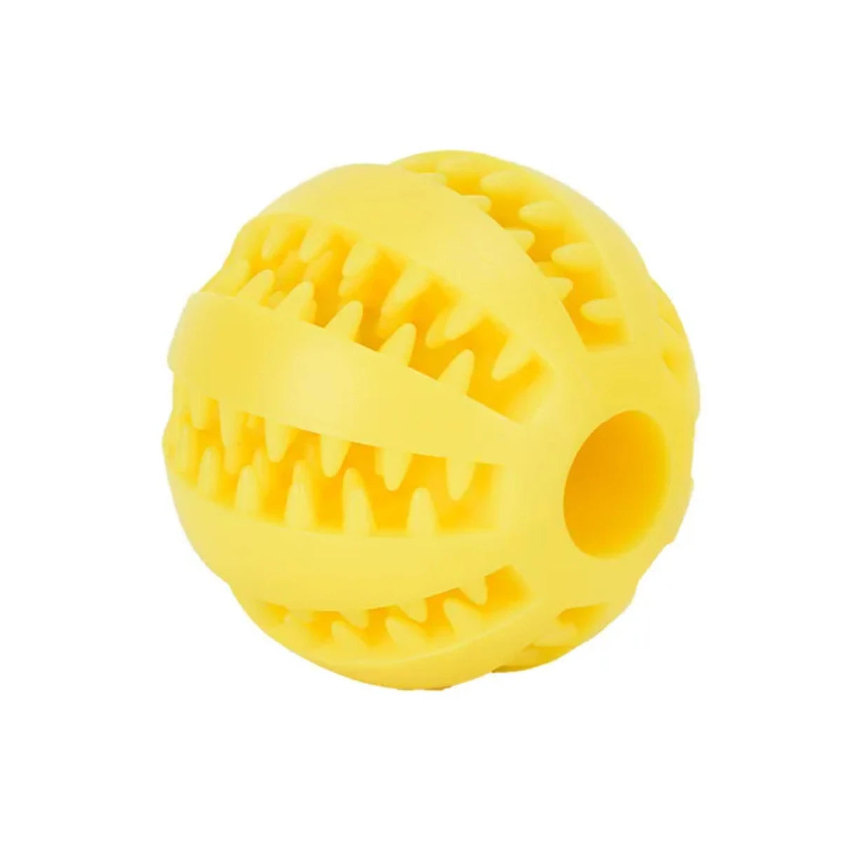 Natural Rubber Pet Dog Toys Dog Chew Toys Tooth Cleaning Treat Ball Extra-tough Interactive Elasticity Ball  Pet Accessories Dog