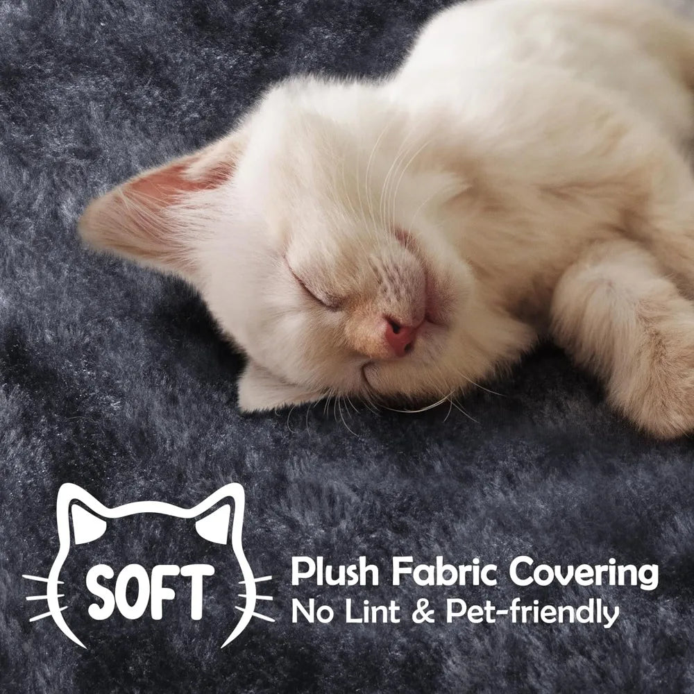 Topeakmart 57 inches Multi-Level Cat Tree Cat Condo with Scratching Posts Kittens Activity Tower Pet Play House Furniture