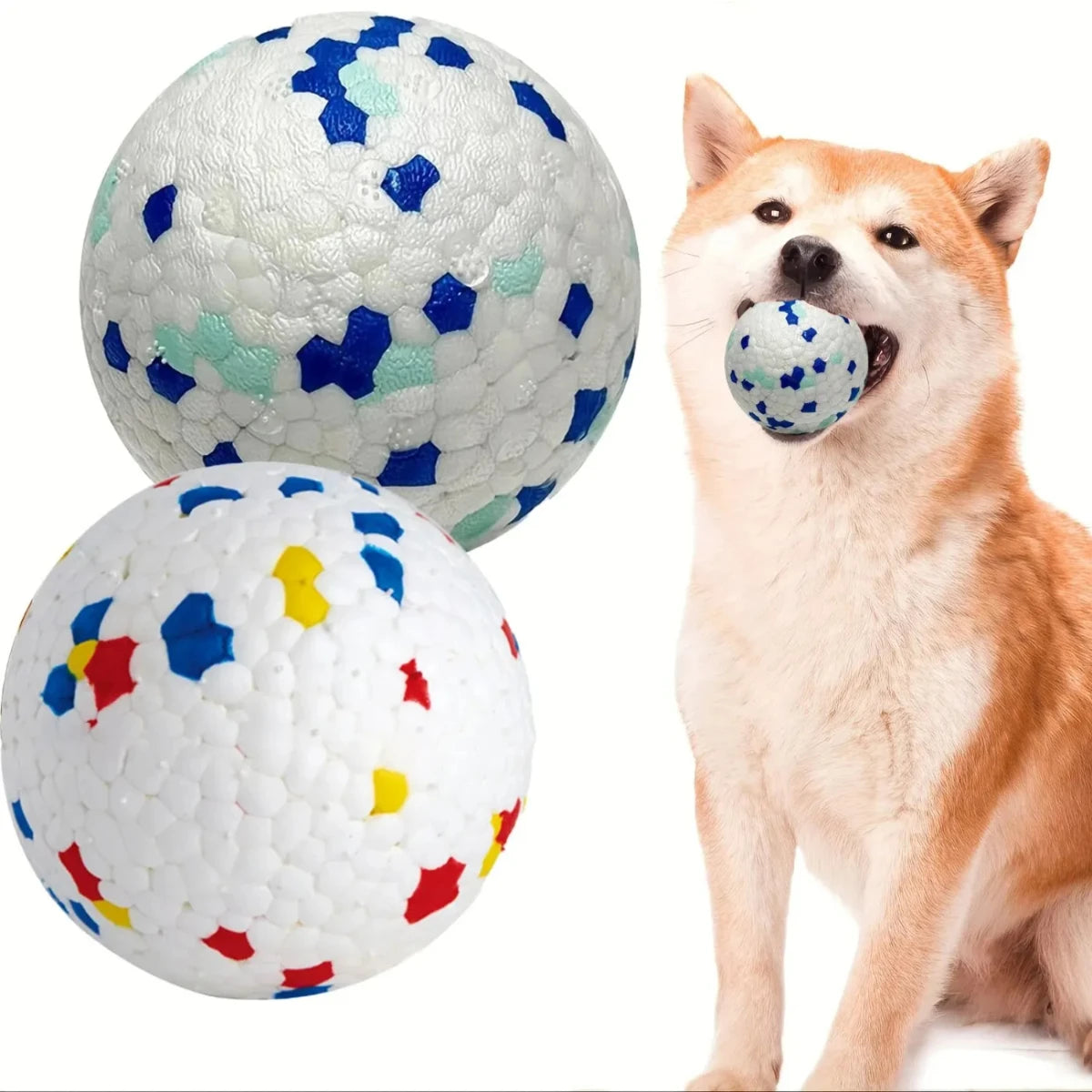1pc Dog Toy Durable Crew Ball Pet Grinding Teeth Toy  Dog Interactive Supplies Chew Pet Interactive Supply Accessory Dog tug toy