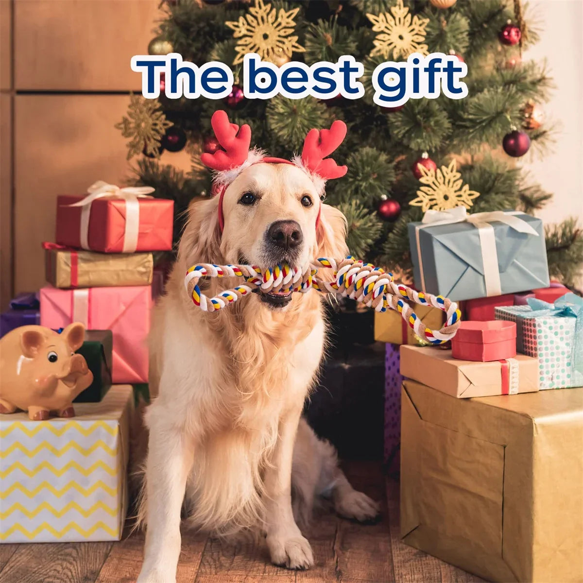 Indestructible Chew Rope Toys for Medium Large Dogs Tooth Cleaning Pet Aggressive Dog Antistress Toy