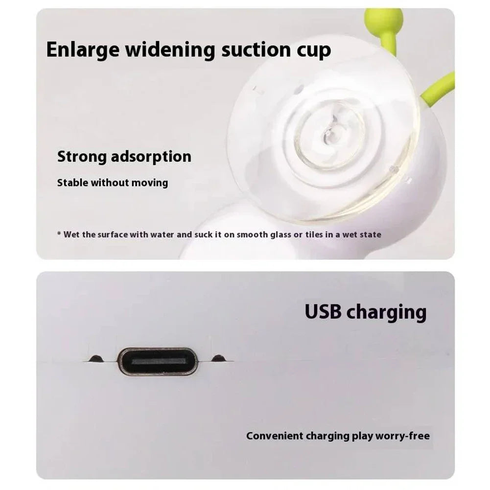 Intelligent Interactive Cat Toy Motion Activated Wack A Worm Post Toy With Tail Automatic Emerging from The Hole Teasing Cat Toy