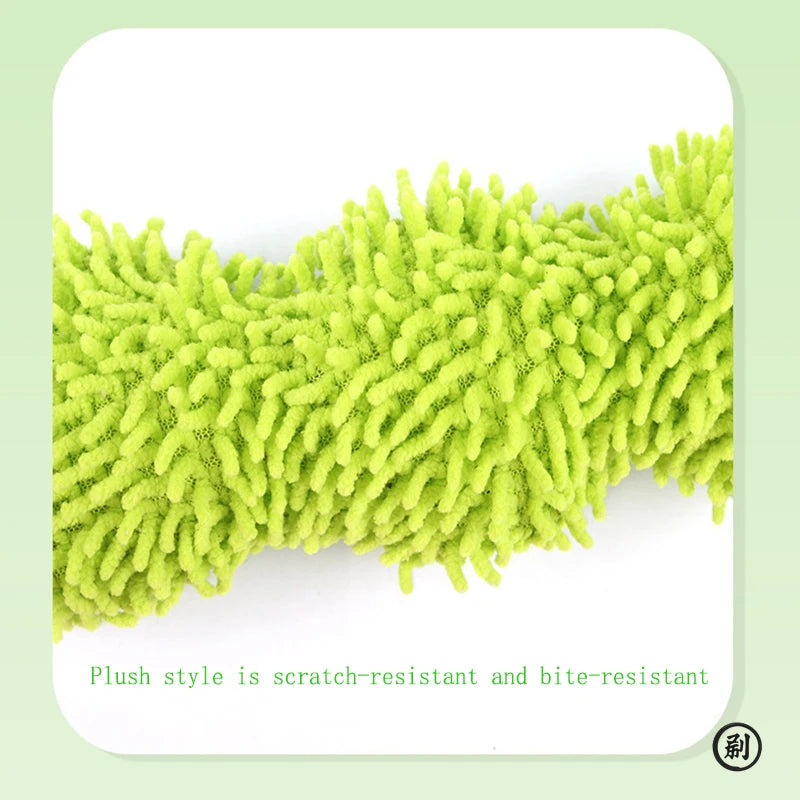 Cat plush toy pet amusing cat to relieve boredom interactive scratch-resistant and bite-resistant green animal toy