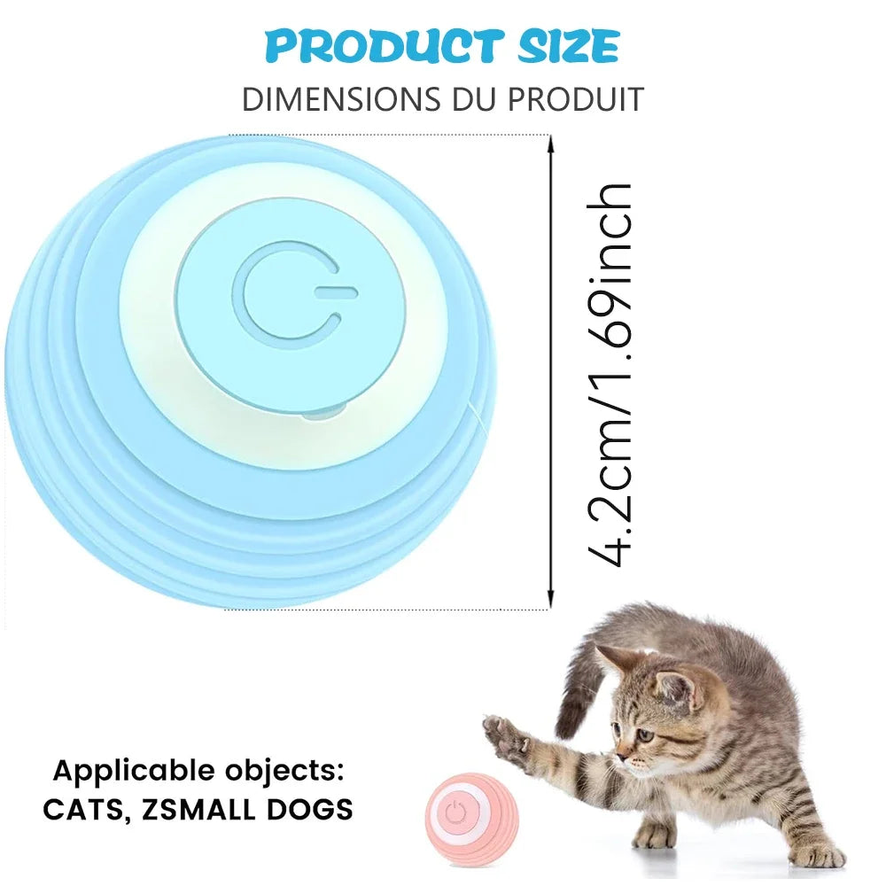 Cat Interactive Ball Smart Cat Toys Indoor Automatic Rolling Magic Ball Electronic Interactive Cat Toy Cat Game Accessories