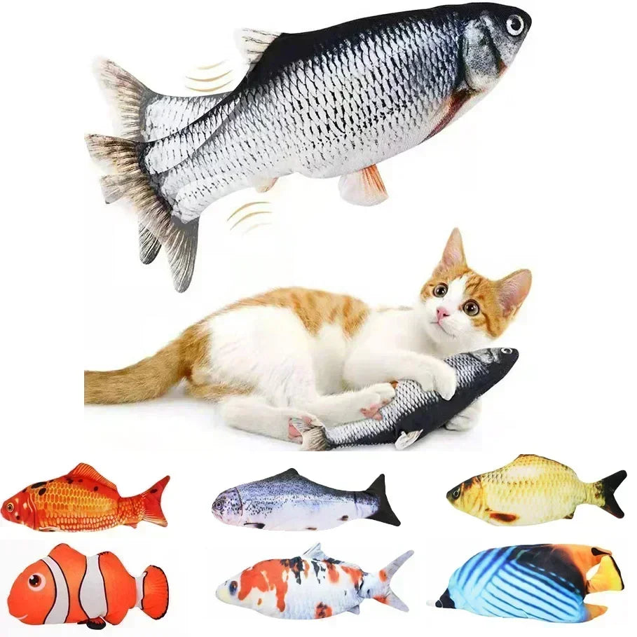Cats Toy Fish USB Charger Toys for Cats Interactive Electronics Realistic Pet Cats Chew Cats & Dogs Products Home Accessories