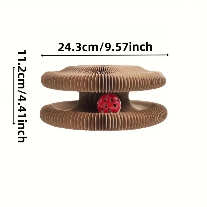 Interactive Cat Scratcher Toy - Fun Teaser & Scratch Board. Durable, Encourages Natural Play. Perfect Gift for Cats! Shop Now.