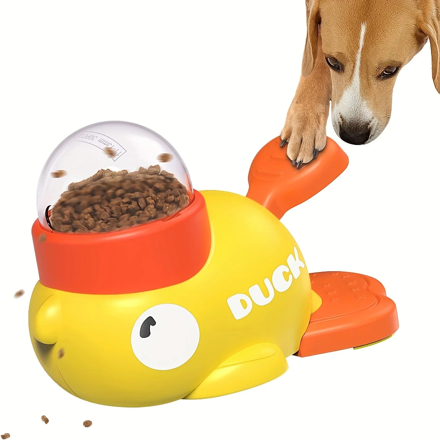 Pet Press type Snack Toys Cat Toys To Relieve Boredom Duck Design Anti-slip Pet Feeder for Dog Training