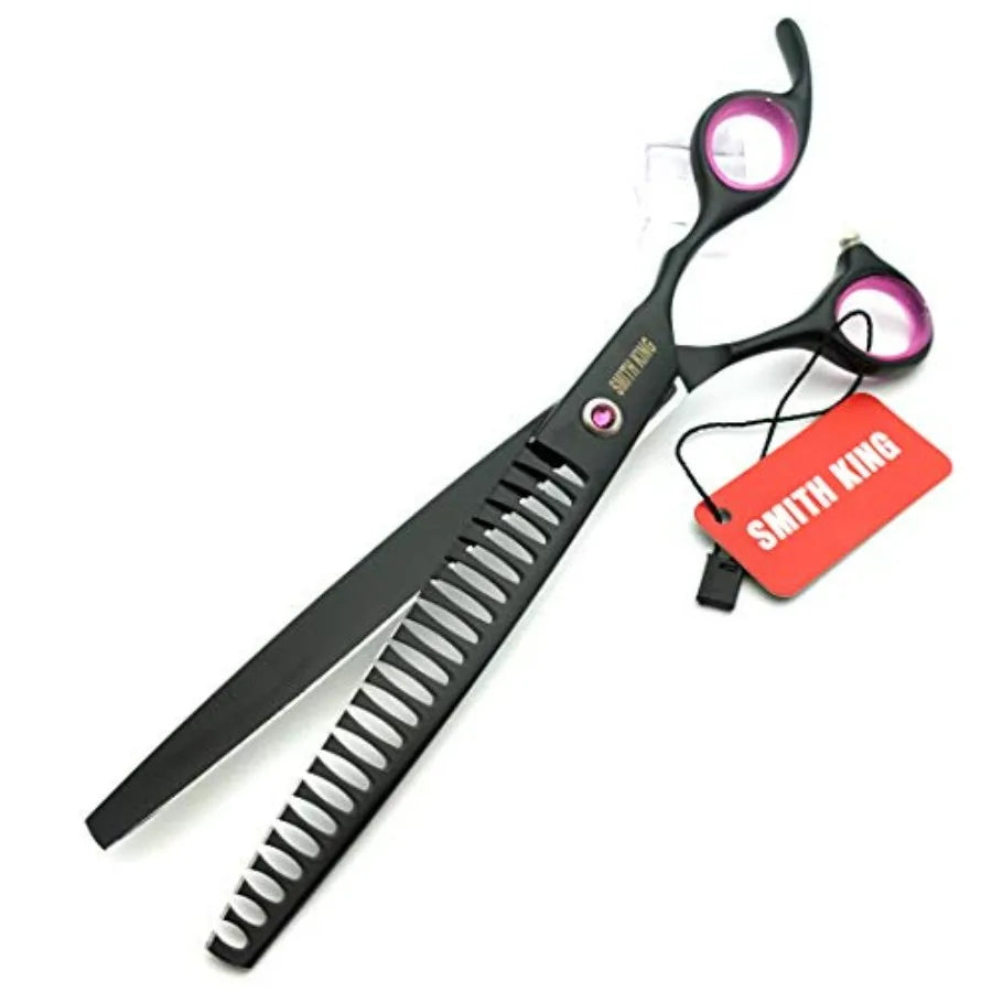 8.0 inches Professional Dog Grooming Scissors Set Straight thinning Curved chunkers 4pcs in 1 Set with Comb