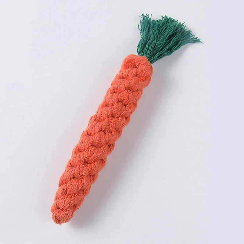 Hot rope knot grinding teeth resistant hand-woven animal cotton rope small and medium-sized dog pet dog toys