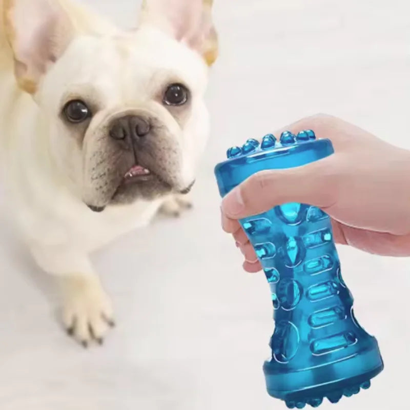 Resistant Bite Resistant Pet Toy Toothbrush Bone Sturdy Dog Toy Interactive Puppy Game Toy Dog Bone Rubber Puppy Chew Toy Dog