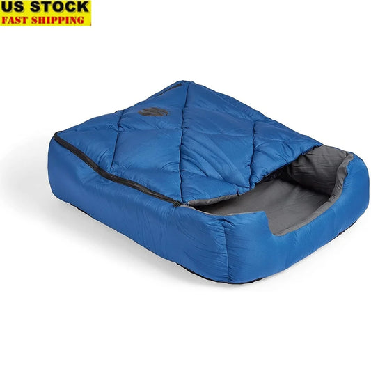 Portable Pet Sleeping Bag Lightweight Zippered Cover Travel Camping Hiking Multi-Functional Bed Mat Small Large Pets
