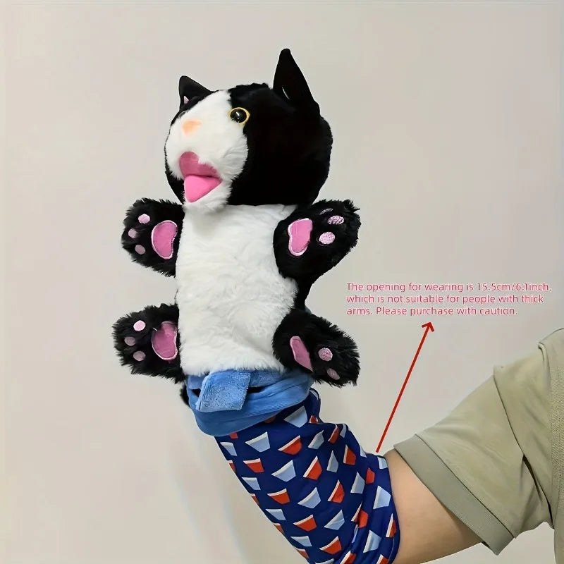 Interactive Cat Wrestling Puppet Toy with Poseable Limbs, Plush Stuffed Animal for Indoor Play ,Durable & Safe cat toys dog toy