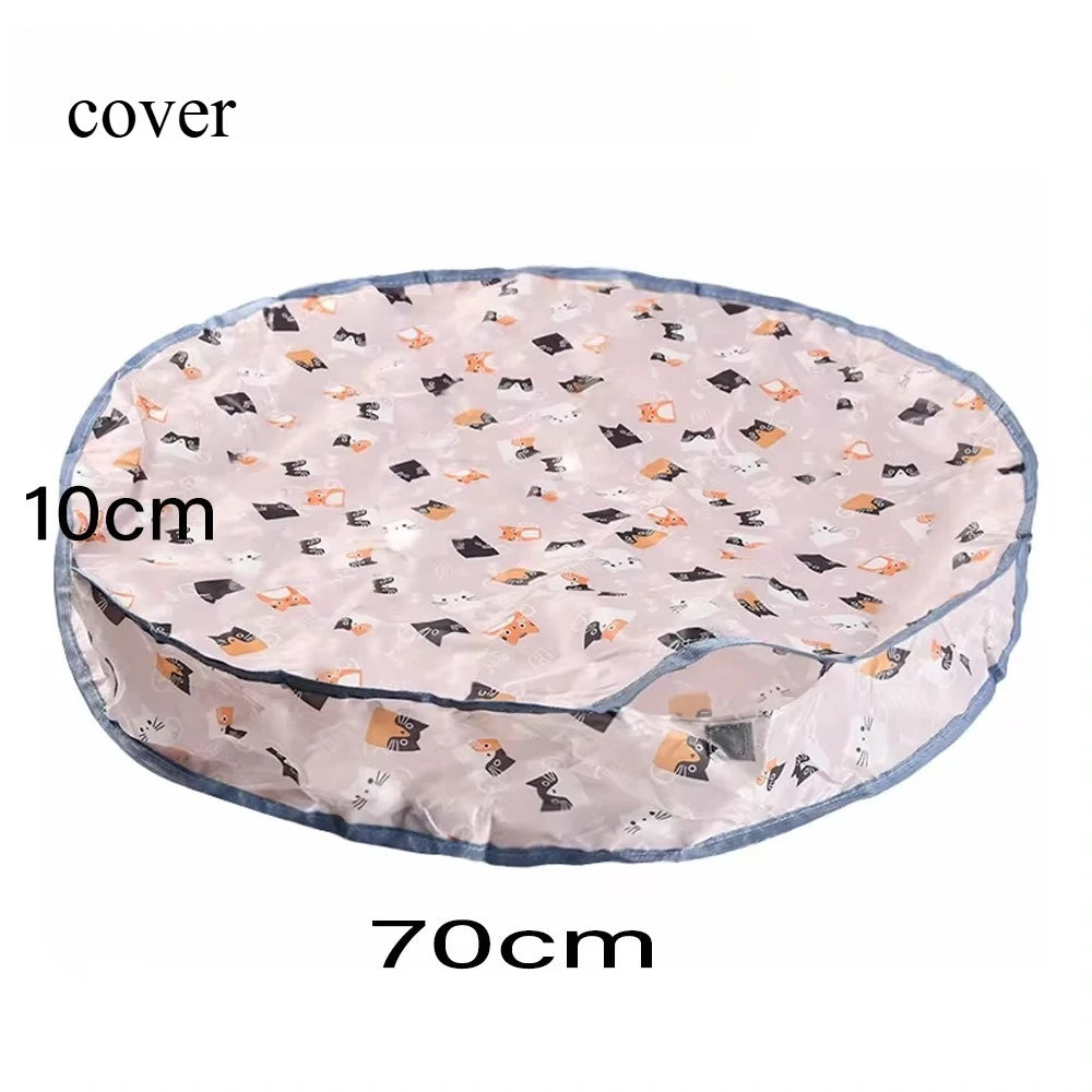 Smart Interactive Cat Toys Ball Fast Rolling in Pouch Hide and Seek Kitten Toy Motion Activated Interactive Cat Toy for Indoor