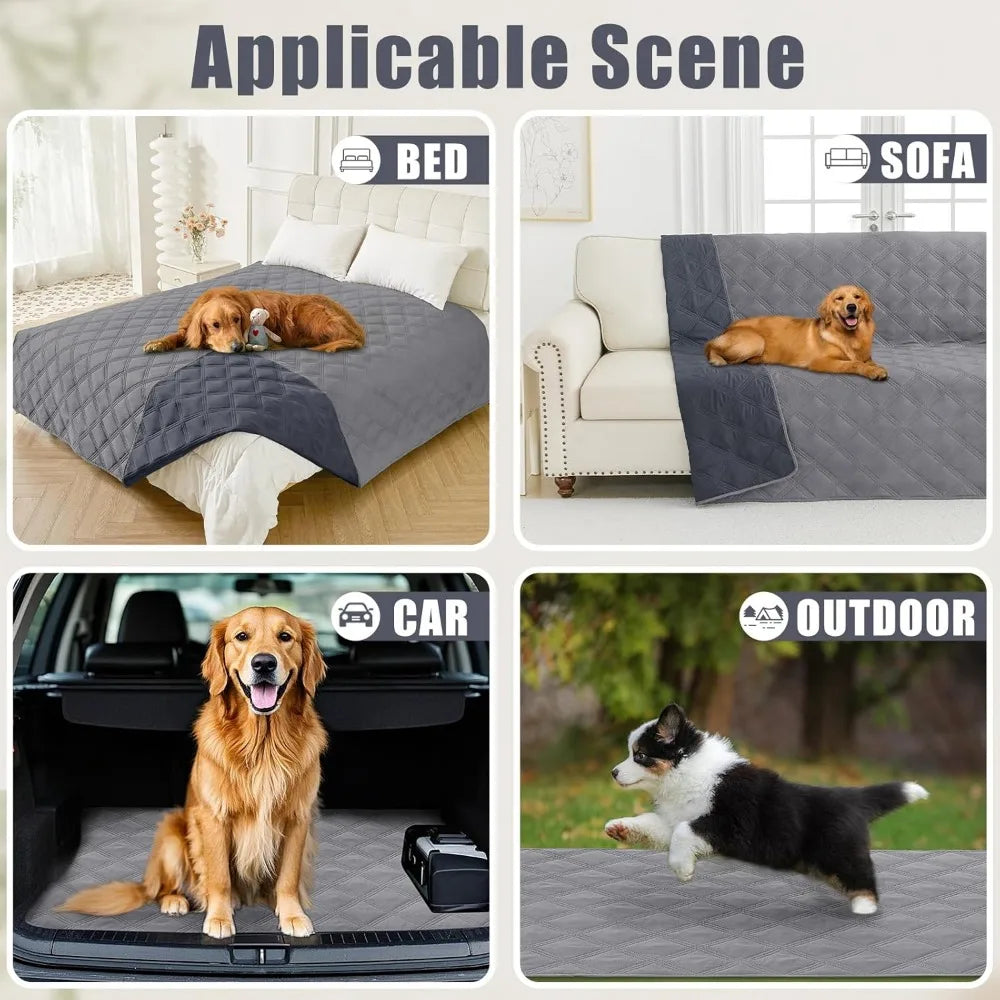 Waterproof Dog Bed Cover Blanket 30x70, Soft Reversible Pet Blanket, Washable Leakproof Cats Dogs Couch Cover for Sofa, Couch,