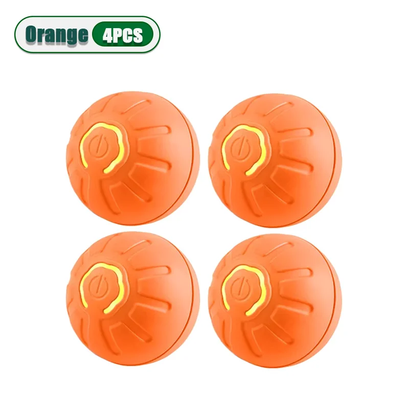 1-10PC Smart Interactive Dog Toy Ball USB Electronic Bouncing Ball Automatic Moving Pet Toy for Puppies Indoor Training Supplies