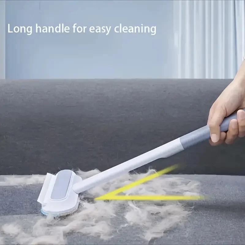 Durable Pet Grooming Brush for Dogs & Cats - Gentle Nylon Bristle Shedding Tool, Effective Hair Removal & Detangling for All Coa