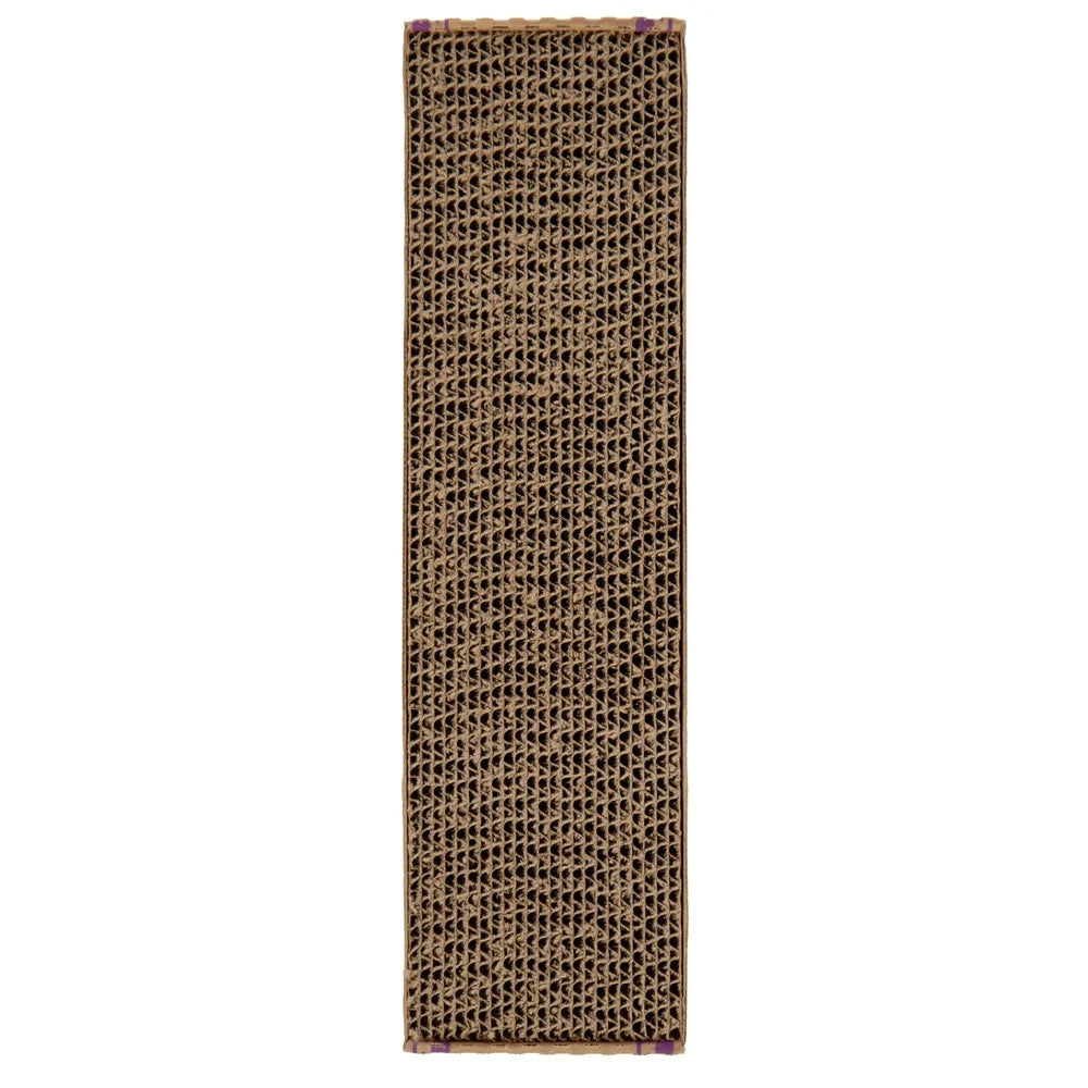 3 Pack Cat Scratching Pad Reversible Catnip Infused Corrugated Cardboard Durable Floor Scratcher Eco Friendly Cat Toy