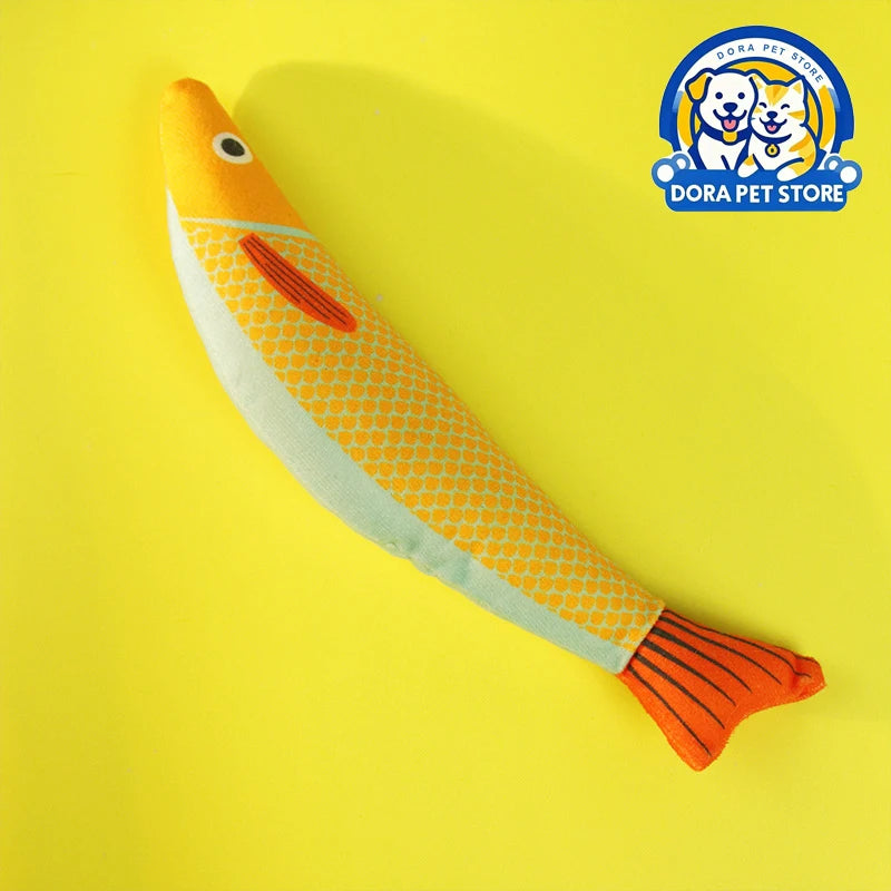 Cat toys mint fish simulation, grinding teeth, biting and teasing, durable and soothing, mint cat toys
