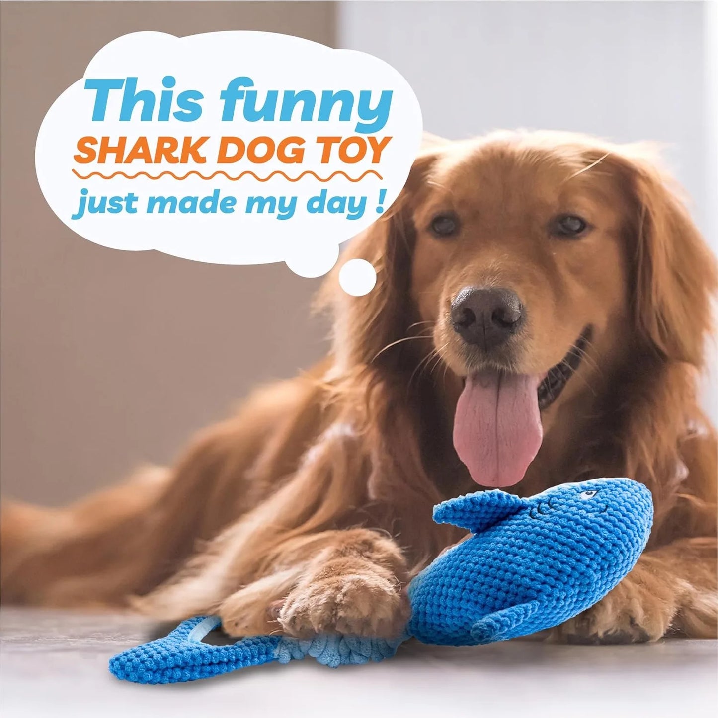 Squeaky Dog Toys for Aggressive Chewers Small Mediym Large Dog Golden Toys to Keep Them Busy Interactive Puppy Toys Tug of War